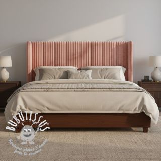 Tissu velours cotelé HANNIBAL bois de rose