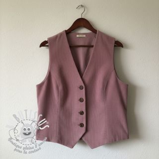 Tissu velours cotelé fin light purple