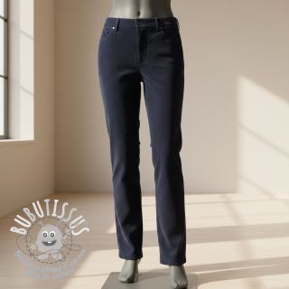 Tissu velours cotelé fin navy