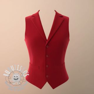 Tissu velours cotelé fin red