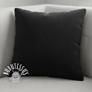Tissu velours cotelé 6W WASHED STRETCH black