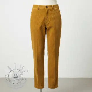 Tissu velours cotelé 6W WASHED STRETCH ochre