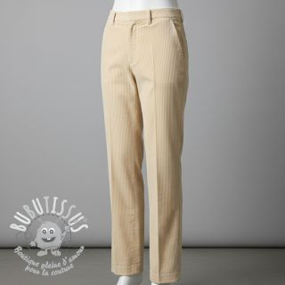 Tissu velours cotelé 6W WASHED STRETCH light yellow