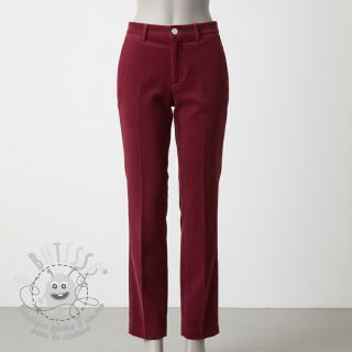 Tissu velours cotelé 6W WASHED STRETCH berry
