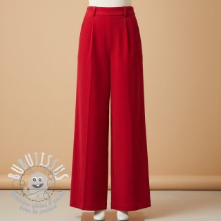 Tissu velours cotelé 6W WASHED STRETCH red