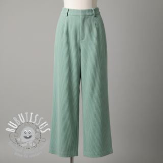 Tissu velours cotelé 6W WASHED STRETCH mint