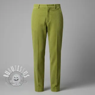 Tissu velours cotelé 6W WASHED STRETCH green
