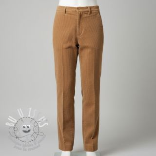 Tissu velours cotelé 6W WASHED STRETCH camel