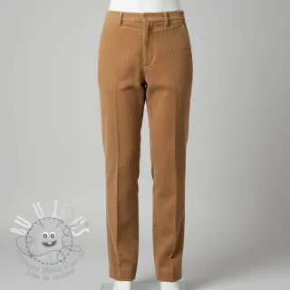 Tissu velours cotelé 6W WASHED STRETCH camel
