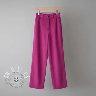 Tissu velours cotelé 6W COTTON TOUCH fuchsia