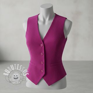 Tissu velours cotelé 6W COTTON TOUCH fuchsia