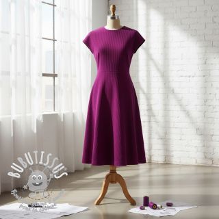 Tissu velours cotelé 6W COTTON TOUCH fuchsia