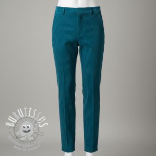 Tissu velours cotelé 6W COTTON TOUCH aqua