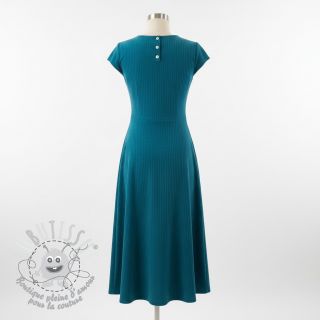 Tissu velours cotelé 6W COTTON TOUCH aqua