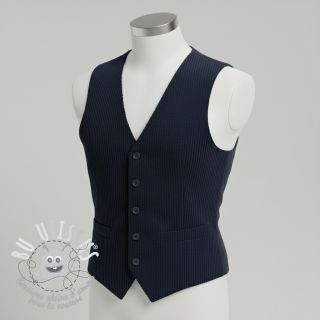 Tissu velours cotelé 6W COTTON TOUCH navy