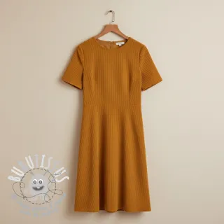 Tissu velours cotelé 6W COTTON TOUCH ochre