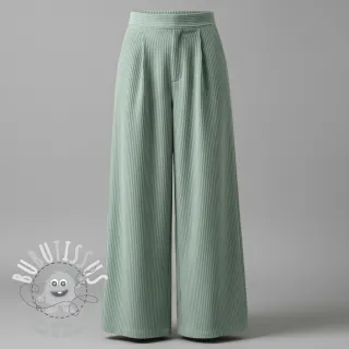 Tissu velours cotelé 6W COTTON TOUCH mint