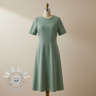 Tissu velours cotelé 6W COTTON TOUCH mint