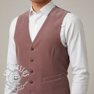 Tissu velours cotelé 6W COTTON TOUCH dark rose