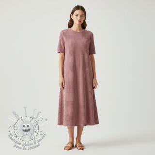 Tissu velours cotelé 6W COTTON TOUCH dark rose