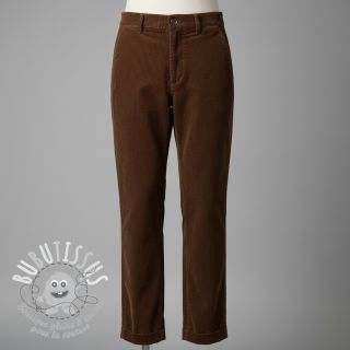 Tissu velours cotelé 6W COTTON TOUCH brown