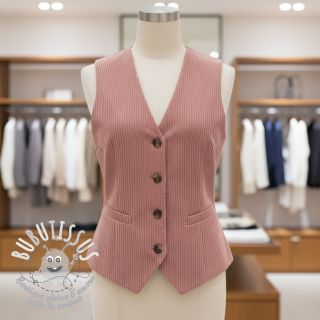 Tissu velours cotelé 6W COTTON TOUCH old pink