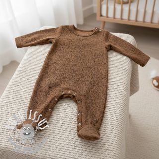 Tissu velours cotelé STRETCH Little deer taupe