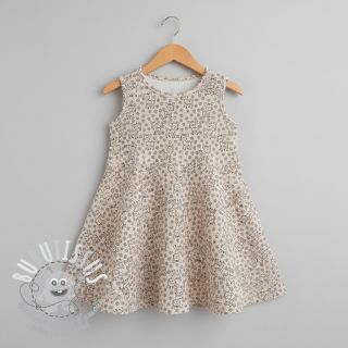 Tissu velours cotelé STRETCH Little deer light sand