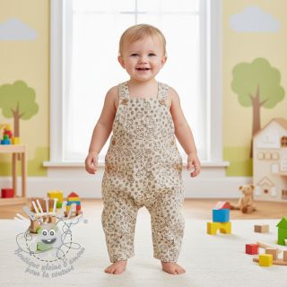 Tissu velours cotelé STRETCH Little sheep light sand