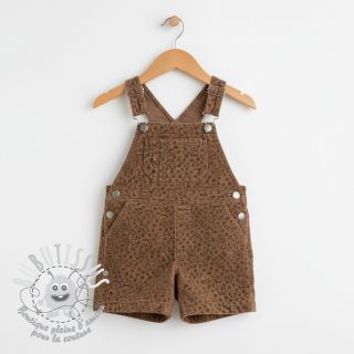 Tissu velours cotelé STRETCH Little sheep taupe