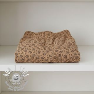 Tissu velours cotelé STRETCH Little hedgehog sand