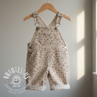 Tissu velours cotelé STRETCH Little hedgehog light sand