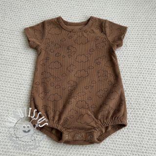 Tissu velours cotelé STRETCH Little clouds taupe