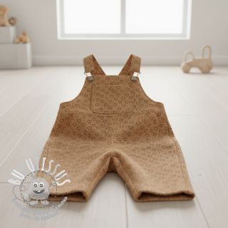 Tissu velours cotelé STRETCH Little love sand