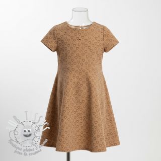 Tissu velours cotelé STRETCH Little love sand