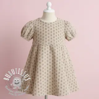Tissu velours cotelé STRETCH Little bunny light sand