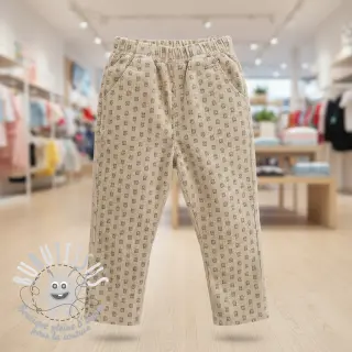 Tissu velours cotelé STRETCH Little bunny light sand