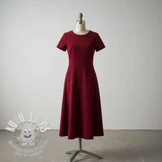 Tissu velours cotelé wine red