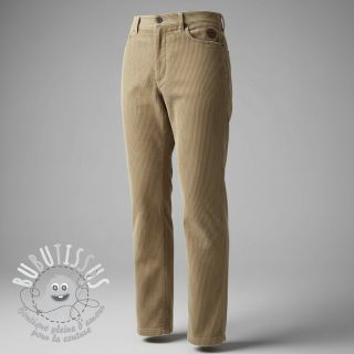 Tissu velours cotelé STRIPE beige