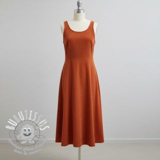 Tissu velours cotelé terracotta