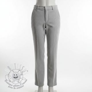 Tissu velours cotelé grey