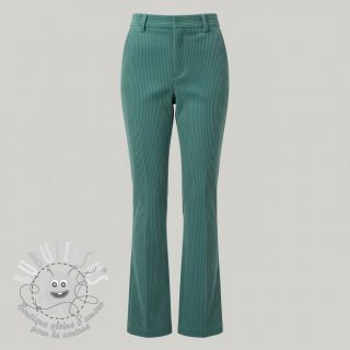 Tissu velours cotelé light petrol