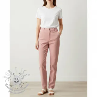 Tissu velours cotelé rose