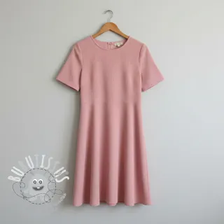 Tissu velours cotelé rose