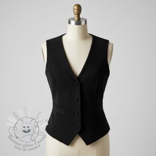 Tissu velours cotelé black