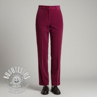 Tissu velours cotelé dark pink