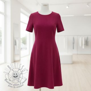 Tissu velours cotelé dark pink