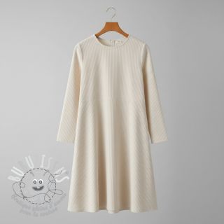 Tissu velours cotelé ecru