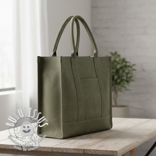 CANVAS STONEWASHED army green