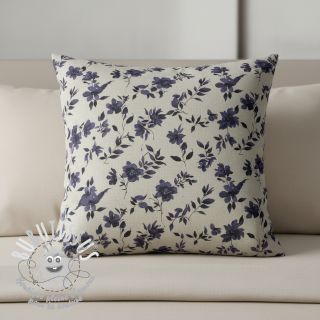 Tissu déco Linenlook Night flowers digital print